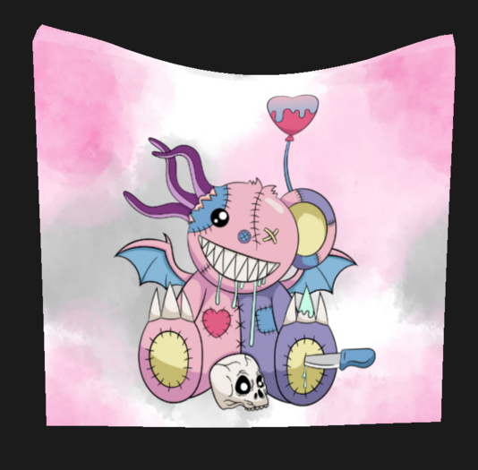 Second Life Marketplace * Pastel Goth Teddy Tapestry